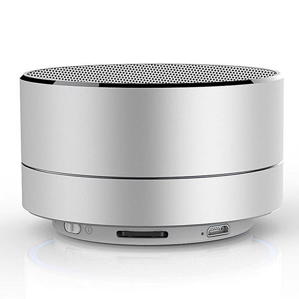 Wireless Mini Super Bass Bluetooth Music Speaker for Samsung Iphone Ipad Tablet Silver Grey