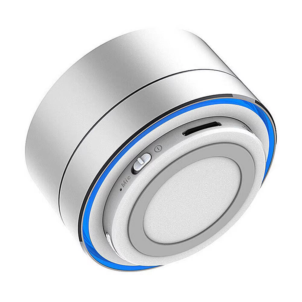 Wireless Mini Super Bass Bluetooth Music Speaker for Samsung Iphone Ipad Tablet Silver Grey