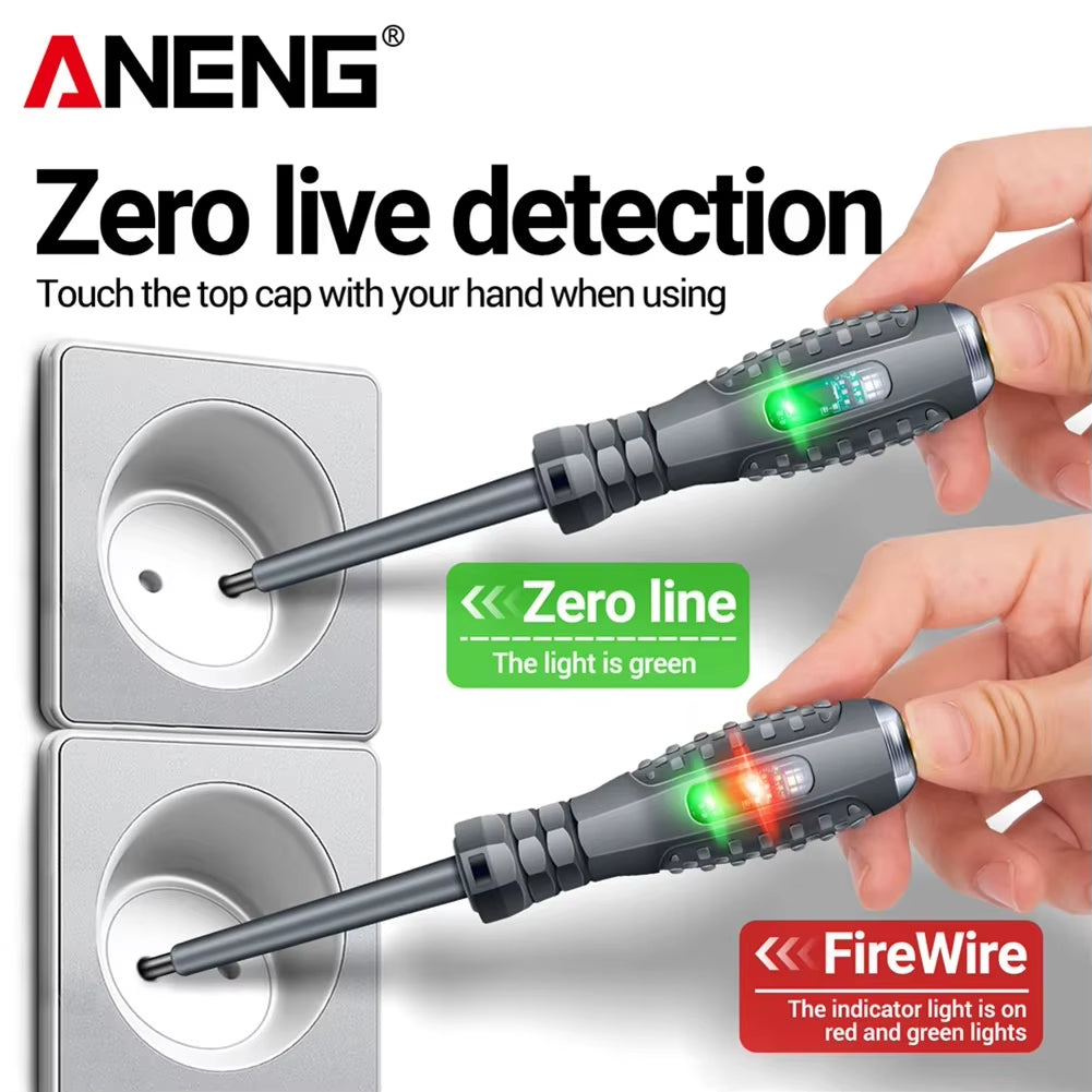 ANENG B05 Word/Cross Screwdrivers Indicator Meter Electric Pen Insulated Electrician Highlight Pocket Tester Pen Tools 2-20Pcs